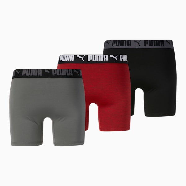 Boxers para hombre Athletic I (paquete de 3), RED / GREY, extralarge